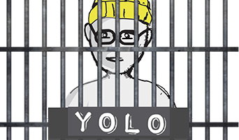 Criminal behind bars