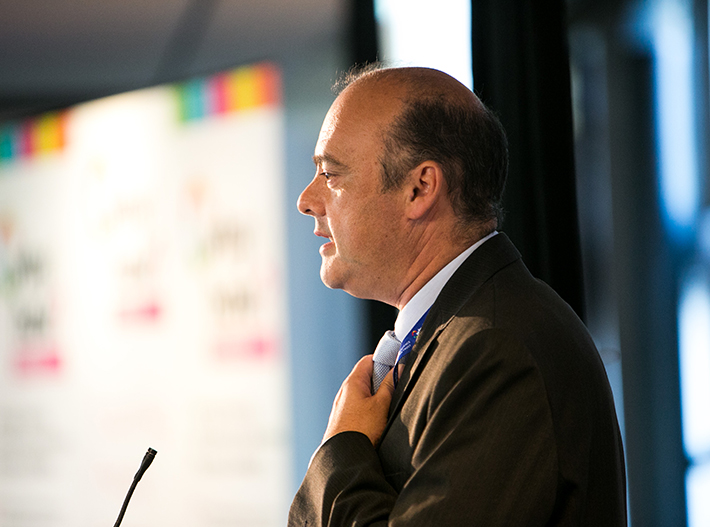 Teacher giving a speech