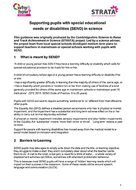 Front cover for SEND