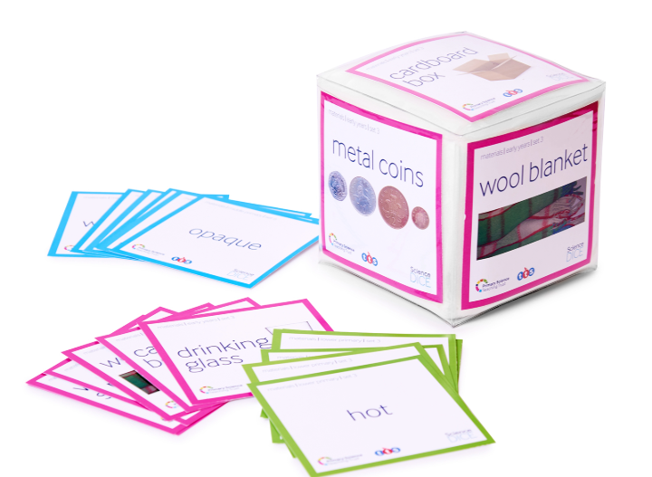 an image of the educational resource called Science Dice with vocabulary cards to put in the sleeves
